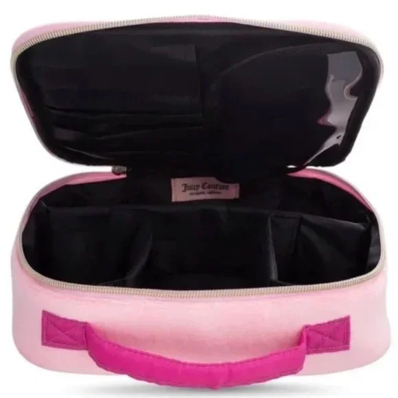 JUICY COUTURE PINK TERRY TRAIN CASE
